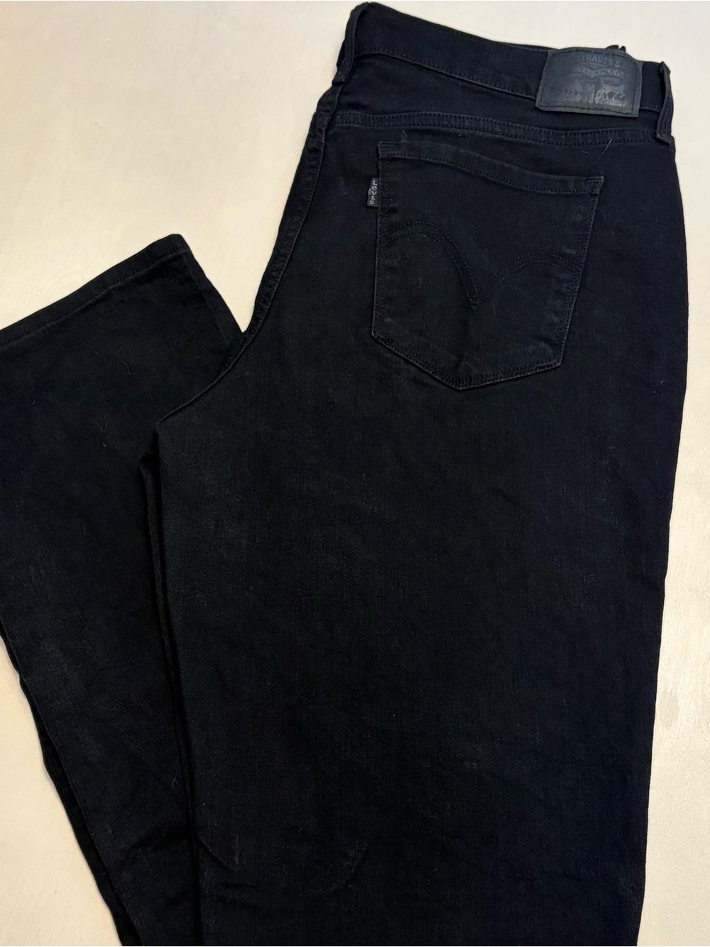 Levi's Black Men's Straight Leg Jeans, Size 31 / 31” Inseam